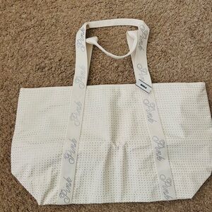 PINK Victoria's Secret White Tote Bag